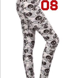 Crossbones Skull leggings